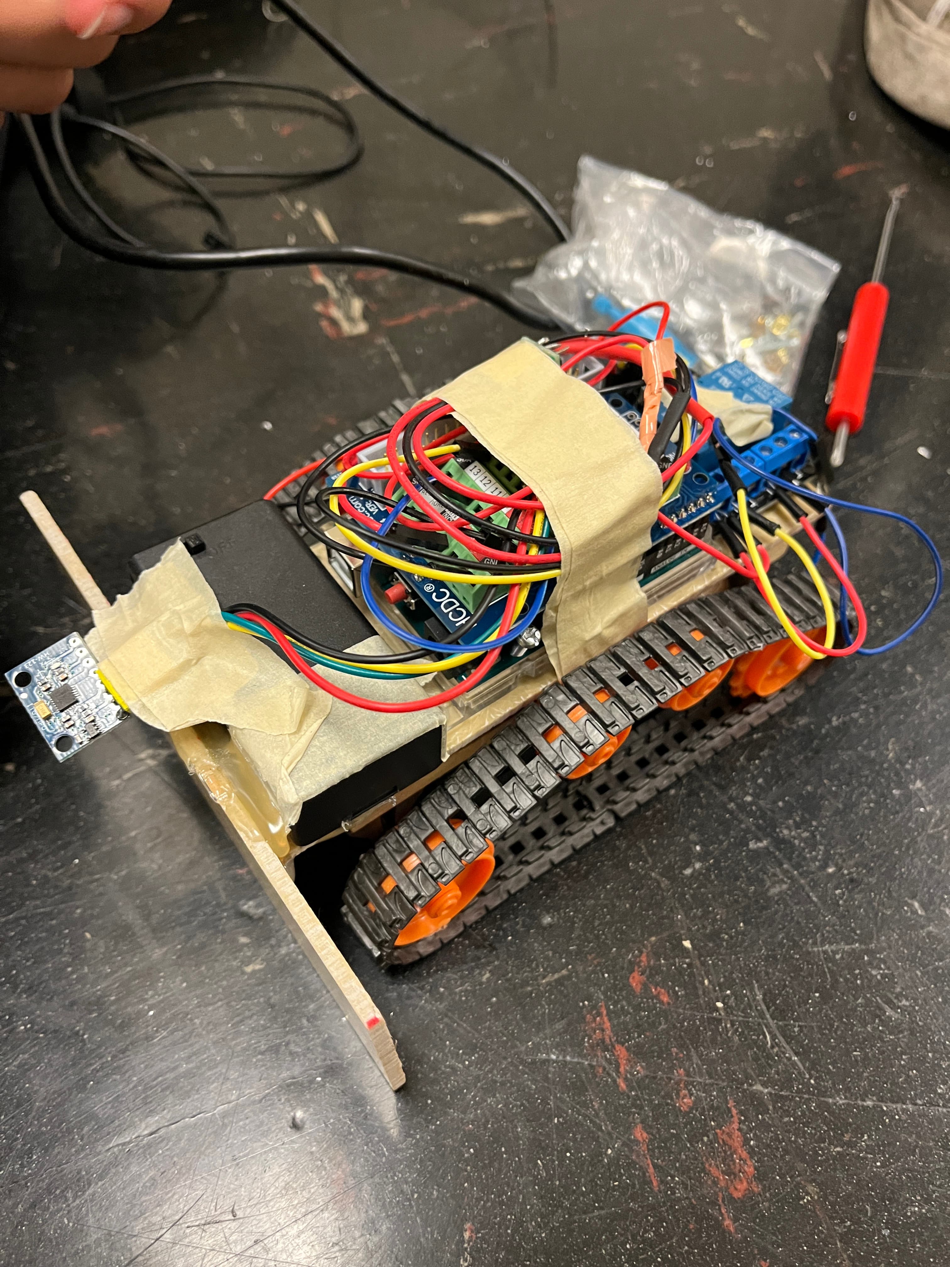 Parts of the Robosumo bot